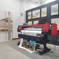 Printer kertas dinding lukisan kristal porselen 1.6/1.8m mesin cetak dekorasi latar belakang otomatis mesin foto Mural