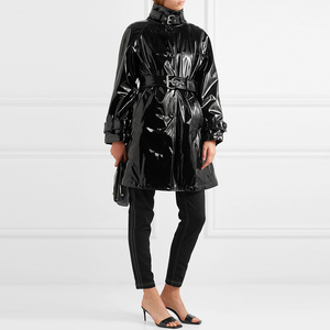 Boucles de remplacement en <span class=keywords><strong>vinyle</strong></span> brillant pour ceinture de <span class=keywords><strong>trench</strong></span>-coat, design mode - Product Image 2