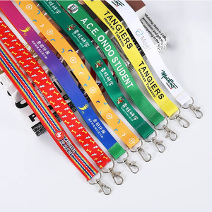 Cordons <span class=keywords><strong>de</strong></span> <span class=keywords><strong>cou</strong></span> en polyester personnalisés à impression offset pas chers avec logo, sans minimum <span class=keywords><strong>de</strong></span> commande, 100 pièces - Product Image 3