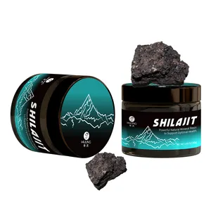 Với 50% Fulvic axit Himalaya tự nhiên tinh khiết màu đen tốt nhất shilajit chiết xuất Fulvic axit 50% shilajit nhựa