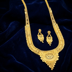 Wholesale Forming 14K 18K 24K Micro Gold Filled <b>Long</b> <b>Necklaces</b>, Traditional <b>Long</b> <b>Necklaces</b> Set, Brass Micro Gold Fashion Jewelry - Product Image 1