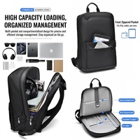Mochila Expandible para Portátil, Impermeable, Transpirable, Resistente, para Uso Diario, Negocios, Gran Capacidad, para la Escuela