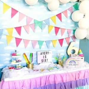 Guirnalda de Pastel en Forma de Arcoíris para Decoración de Jardín, Aula, Sala de Juegos, Escuela, Exteriores, Cumpleaños, Primavera, Pascua, Bebés, Tablero de Anuncios y Fiestas - Product Image 2