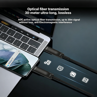 Câble Fibre Optique USB 3.1 Type-C DOONJIEY pour Transmission Vidéo 4K60Hz pour Ordinateur, Caméra et Utilisation Multimédia
