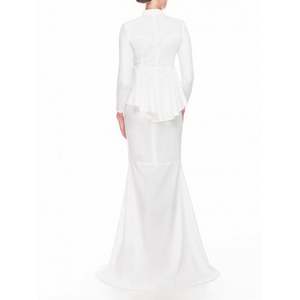 2021 <span class=keywords><strong>Online</strong></span> Set da due pezzi da <span class=keywords><strong>donna</strong></span> <span class=keywords><strong>abbigliamento</strong></span> brasiliano stampa Kebaya malesia manica lunga elegante peplo fantasia Baju Kurung - Product Image 3