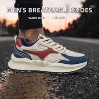 Chaussures de sport tendance pour hommes, baskets de course légères et respirantes à tige tricotée pour le printemps – Grande Vente