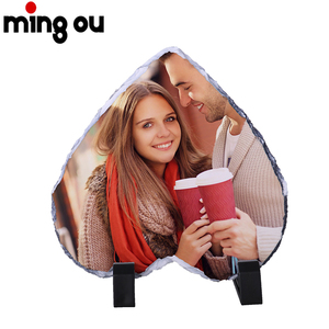 Cadre <span class=keywords><strong>photo</strong></span> sublimation en forme de cœur, cadre de <span class=keywords><strong>pierre</strong></span> vierge, pour bricolage - Product Image 1