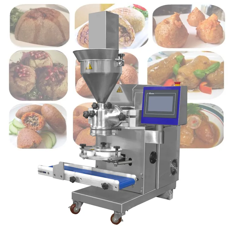 Máquina automática para fazer alimentos pupusa, koupes, falafel, kubba, kibbeh, incrustação e fabricação de alimentos, preço de fábrica