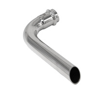 Coude à sertir à long rayon Type B 90° en acier inoxydable 304 avec double joint torique, raccord de compression Modèle 15-300 pour tuyauterie potable directe