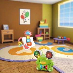 Fivestar 2 pezzi di vendita calda cartone animato di plastica batteria per chitarra giocattolo Set <span class=keywords><strong>educazione</strong></span> <span class=keywords><strong>musicale</strong></span> del bambino gioco palle rotolanti giocattoli da gioco per bambini - Product Image 3