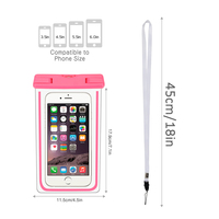 Vente en gros Sac de téléphone étanche compatible avec iPhone 12 Pro Pochette de téléphone étanche universelle pour téléphones portables jusqu'à 6.5 pouces