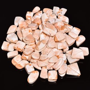 Precio al por mayor Rosa Scolecite Piedra preciosa suelta Grado superior Calidad Rosa Scolecite Par Cabujón Piedra preciosa suelta - Product Image 3