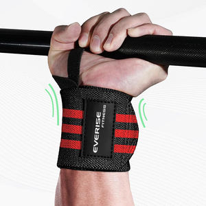 Alta calidad logotipo personalizado Unisex personalizado nueva llegada ajustable levantamiento de pesas muñequeras muñequera correa de soporte - Product Image 5