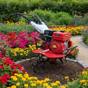 Motoculteur multifonctionnel diesel 9 CV/15 CV, micro-tilleur, petite scarificateuse haute puissance pour le labour, le désherbage et le buttage - Product Image 1