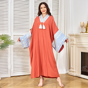 Mode <span class=keywords><strong>Abaya</strong></span> Vêtements pour Femmes Robe Fête Broderie Sequin <span class=keywords><strong>Abaya</strong></span> Oman Robe - Product Image 2