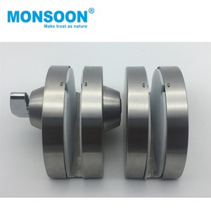 Cerradura para Puerta de Vidrio, Cerradura para Puerta Corredera de Ducha, Cerradura de Hierro Resistente con Manija de Cilindro Oscilante, Cerradura para Puerta de Vidrio sin Marco - Product Image 4