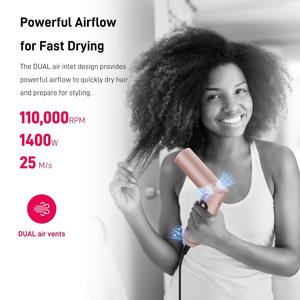 Secador de Pelo 5 en 1 Plegable con Motor BLDC de Alta Velocidad, Secador Giratorio con Rizador Automático, Secador y Plancha de Pelo - Product Image 4