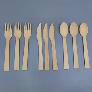 Kingwin Bamboo Disposable Customised Biodegradable And Eco Friendly Cutlery Set