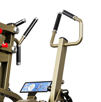 Máquina de remo sentado comercial para fitness, equipo de gimnasio con placas de peso para remo