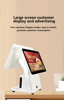 Android Win-dows POS System 15,6 pulgadas capacitiva todo en una pantalla táctil POS máquina caja registradora POS Terminal con impresora