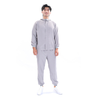 Ensemble uniforme de traitement des aliments à capuche en polyester personnalisé | Vêtements de travail à manches longues 2 pièces | Vêtements d'usine OEM