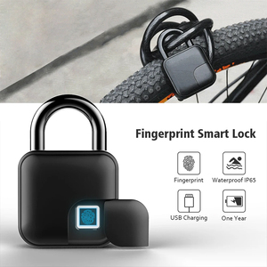 Small Electronic <strong>Padlock</strong> Smart Lock <strong>With</strong> APP Charging Fingerprint Lock Smart <strong>Padlock</strong> - Product Image 3