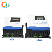 Contrôleur de charge solaire intelligent MPPT 120A 60A 30A Auto 12V 24V 48V 96V Haute efficacité Affichage LCD RS485 pour batterie 12V-96V