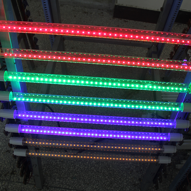 Colorful Glass Led Tube Light T8 150cm High Lumen 4ft 8-40W 85-265V IP44 Indoor Grow Light