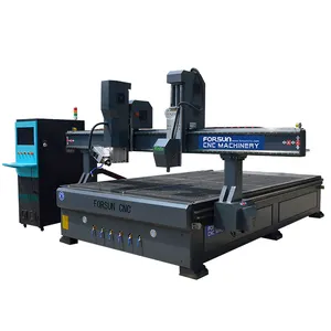 Roteador FORSUN Axis Cnc China Barato Melhor Preço Carpintaria 4 Eixos ATC Móveis Cnc roteador de madeira 1325