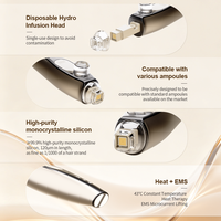Appareil de soin du visage hydro-transdermique à pression négative, dispositif Water Glow, outil de beauté pour le soin de la peau à la nanomolécule