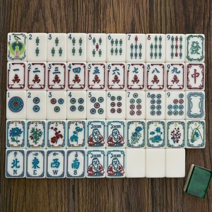 Juego de Mahjong Americano de 4 Capas con Estampado de Leopardo, en Oferta, para Noches de Juego para Adultos y Entretenimiento en el Hogar de Lujo, Obra de Arte de Mahjong - Product Image 4