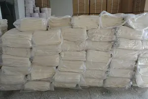 Pano de Limpeza de Chão em Algodão 100% Reciclado, Cor Branca, com Costura Reforçada e Abertura para Botão - Product Image 5