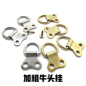 Metal Bull Head Hanging <b>Hooks</b> Gold And Silver Single <b>Hook</b> 5-10kg Load For Picture Mirror Frame Wall Mounting - Product Image 5