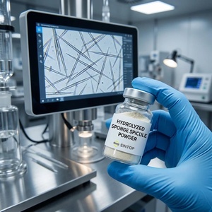 Extrait d'éponge hydrolysée biologique à 99 % pour le microneedling <span class=keywords><strong>bio</strong></span>, soin professionnel de la peau, poudre de spicules d'éponge hydrolysée - Product Image 2
