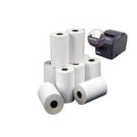 Papier thermique, vente en gros, 48 gsm, 70 gsm, 55gsm, 80x80 rouleaux thermiques