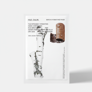 Masque hydratant en feuille Hue_Calm Birch pour femmes, cosmétique coréen K-beauty, soin anti-rides, fabriqué en Corée, pour le visage, 10 pièces, tous types de peau - Product Image 2