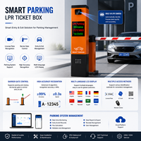 Terminal d'entrée automatique pour parking intelligent avec reconnaissance de plaque d'immatriculation, système de stationnement automatique