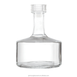 Botol Wiski Kaca Kristal Putih Bebas Timbal Langsung dari Pabrik, Bentuk Silinder, Leher Lebar, Alas Tebal, Botol Spirit Kosong 700ml <span class=keywords><strong>750ml</strong></span> - Product Image 1