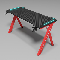 Yz-mesa de juegos electrónica ajustable para Pc, escritorio de Color negro moderno para juegos de Pc, e-sport, café