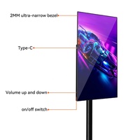 TV móvil portátil de 21,5 pulgadas, pantalla táctil, Android, mini TV portátil con pantalla LCD hdm1, vídeo de 1080p