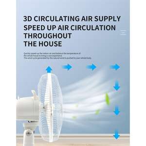 Energie effizienter 12-V-DC-Solartischlüfter mit Lade möglichkeiten für die Integration von Solarmodulen - Product Image 3