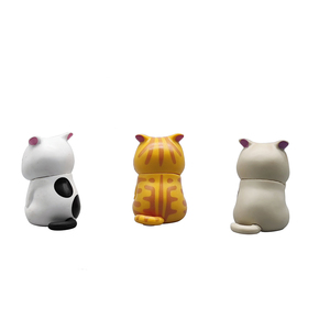 Figurine de chat Miniature, modèle de dessin animé, jouet poupées de chat, vente en gros, figurines de chat en PVC - Product Image 4