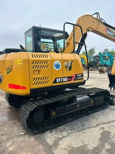 Excavatrice sur chenilles multifonctionnelle d'occasion SANY SY75C Haute efficacité KomatsuCATHyundai Excavatrice en bon état à vendre - Product Image 4