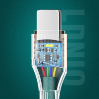 LDNIO LS631 30W Desain Baru Harga Pabrik 1m 2m Kabel Pengisi Daya Cepat USB C Charger Micro Data Android untuk iPhone