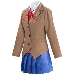 Disfraz de <span class=keywords><strong>Anime</strong></span> Doki Doki Literature Club, Cosplay de Monika, Sayori, <span class=keywords><strong>Yuri</strong></span>, Natsuki, Uniforme Escolar Unisex para Halloween, Algodón/Poliéster - Product Image 3