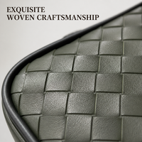 Sac bandoulière messager urbain en cuir PU circulaire pour homme, portable, durable, avec fermeture éclair