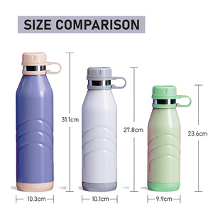 Nieuwe design dubbelwandige vacuüm geïsoleerde 17oz milieuvriendelijke roestvrijstalen waterfles met spier-styling voor sportschool en reizen - Product Image 4