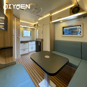 Lujo Ligero Mini RV Camper Remolque Pequeño Fibra de vidrio Todoterreno Híbrido Suspensión <span class=keywords><strong>independiente</strong></span> Muebles opcionales para acampar - Product Image 4