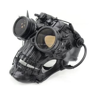 Máscara de calavera de terror Cyberpunk Steampunk de alta calidad con gafas para bodas o fiestas de <span class=keywords><strong>Halloween</strong></span>/ Burning Man - Product Image 4