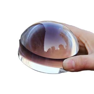 10X Lupa Acrílico Cúpula Pisapapeles Plano Lente convexa 80mm Diámetro Lente óptica esférica OEM Personalizable - Product Image 4